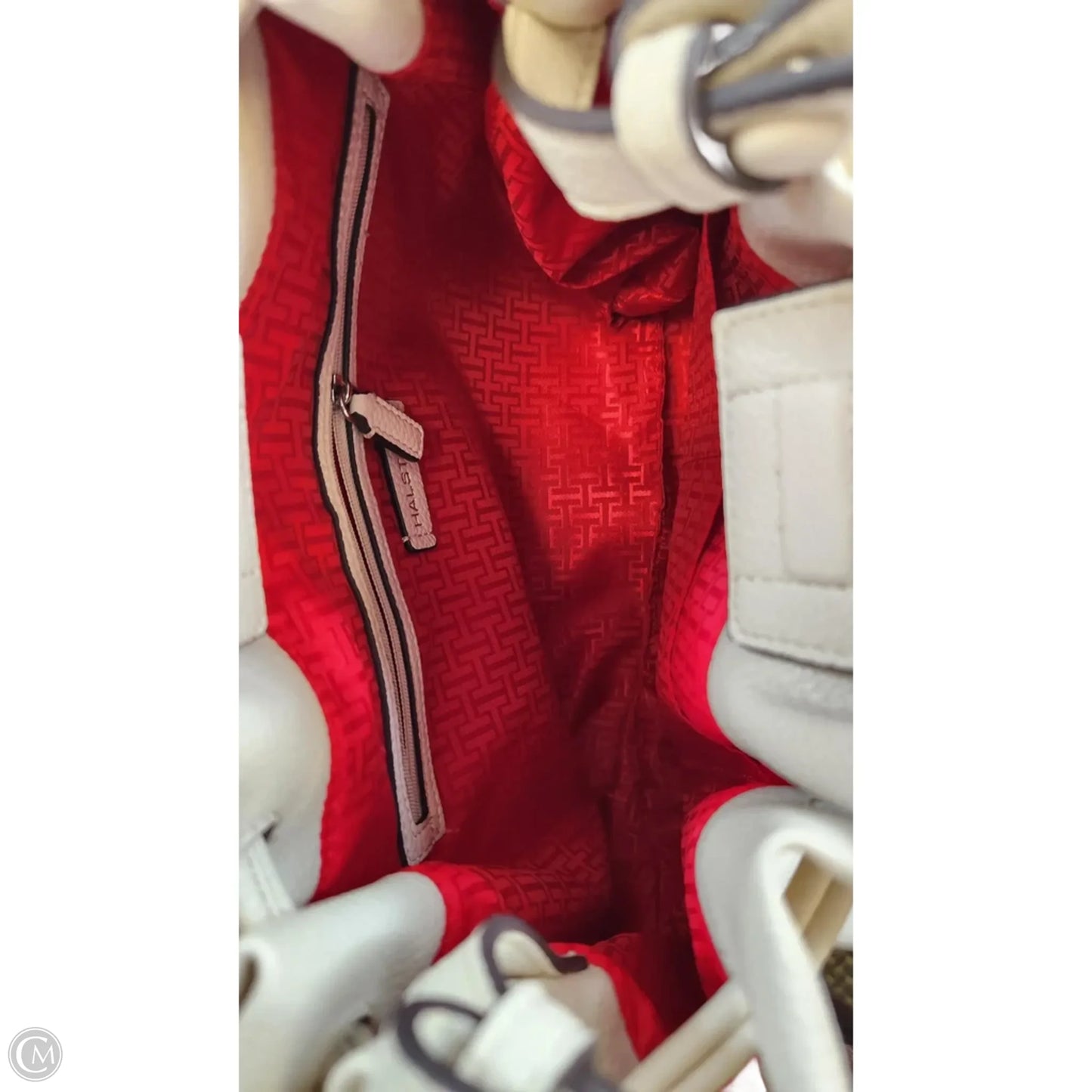 Handbag Designer By Halston, Size: Medium