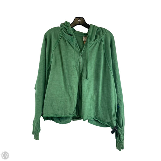 Sweatshirt Hoodie By Pink In Green, Size: Xl