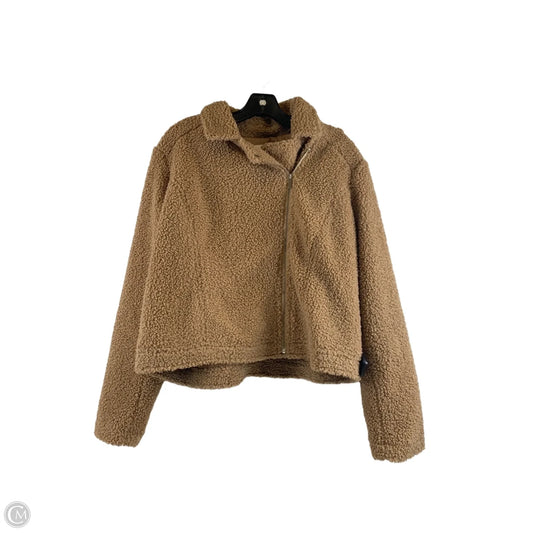Jacket Faux Fur & Sherpa By Lc Lauren Conrad In Brown, Size: Xl