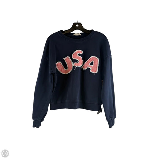 Sweatshirt Crewneck By By Together In Navy, Size: S