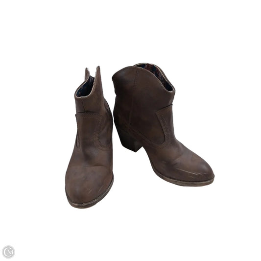 Boots Ankle Heels By Rocket Dogs In Brown, Size: 8