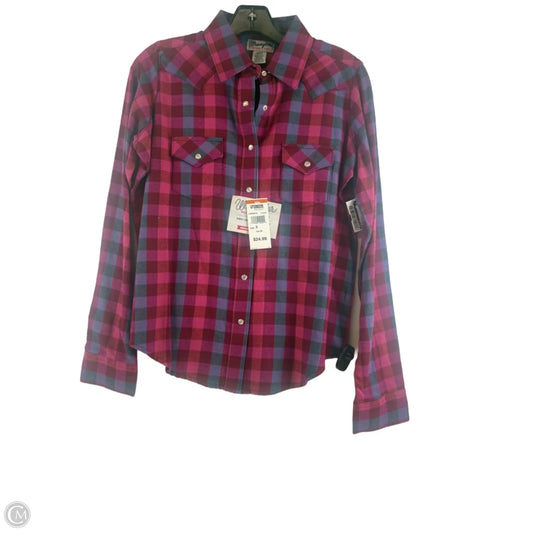 Top Long Sleeve By Wrangler In Pink & Purple, Size: Sp