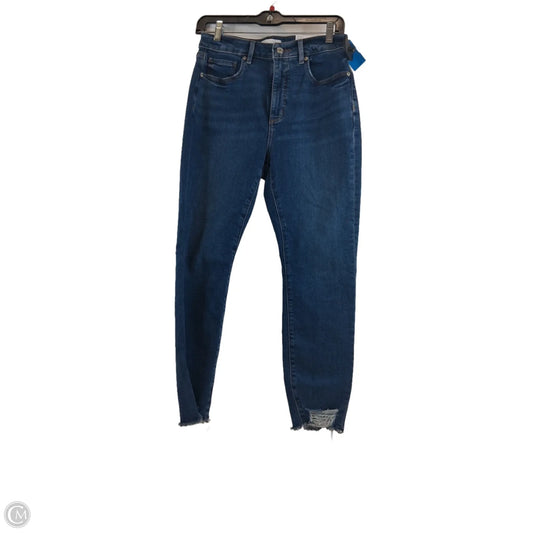 Jeans Skinny By Loft In Blue Denim, Size: 4