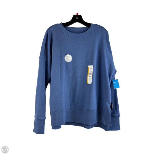 Sweatshirt Crewneck By Time And Tru In Blue, Size: L