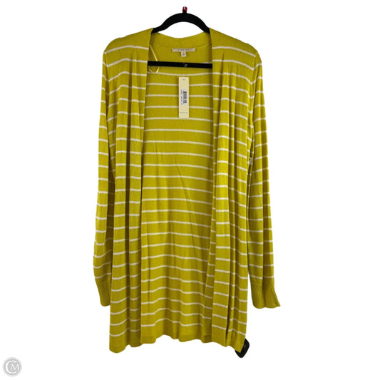 Cardigan By Cyrus In White & Yellow, Size: M