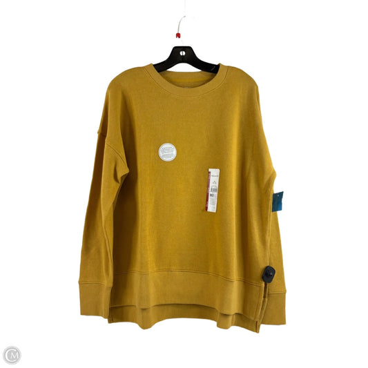 Sweatshirt Crewneck By Time And Tru In Yellow, Size: M