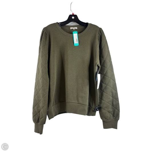 Sweatshirt Crewneck By Nine Britton In Green, Size: L