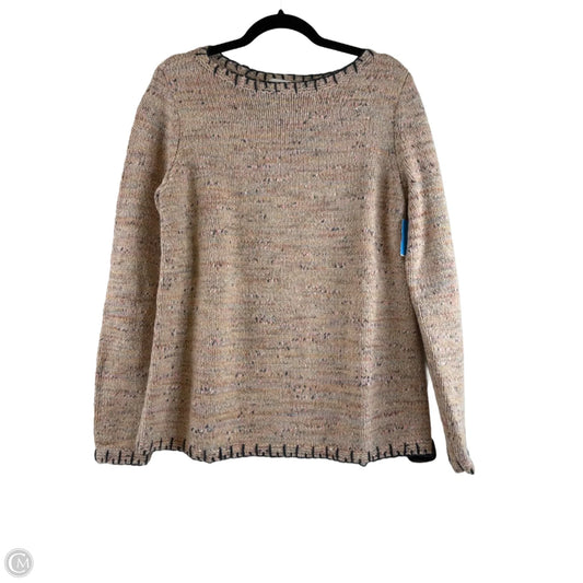 Sweater By Pure Jill In Pink & Tan, Size: M