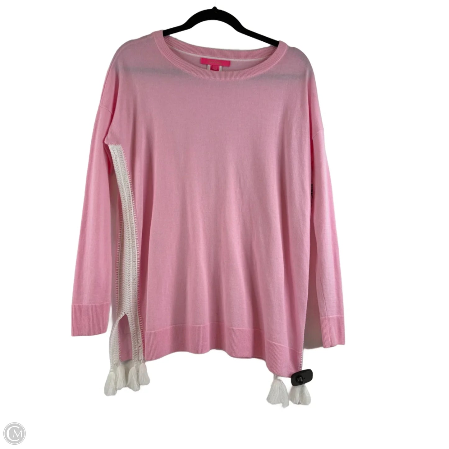 Sweater Designer By Lilly Pulitzer In Pink & White, Size: Xs