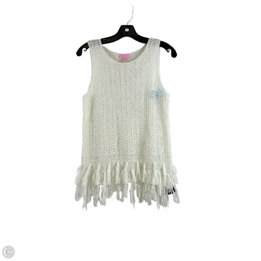 Top Sleeveless Designer By Lilly Pulitzer In White, Size: S