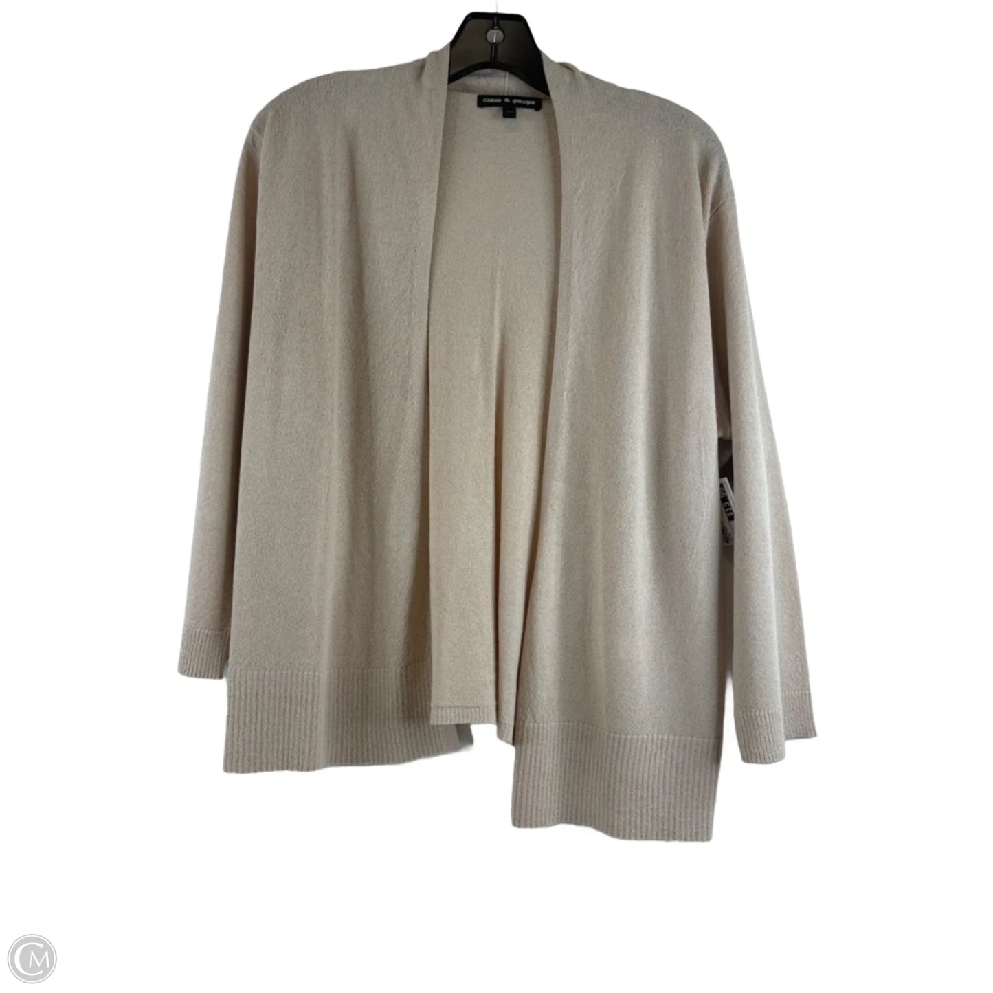 Cardigan By Cable And Gauge In Beige, Size: Xl