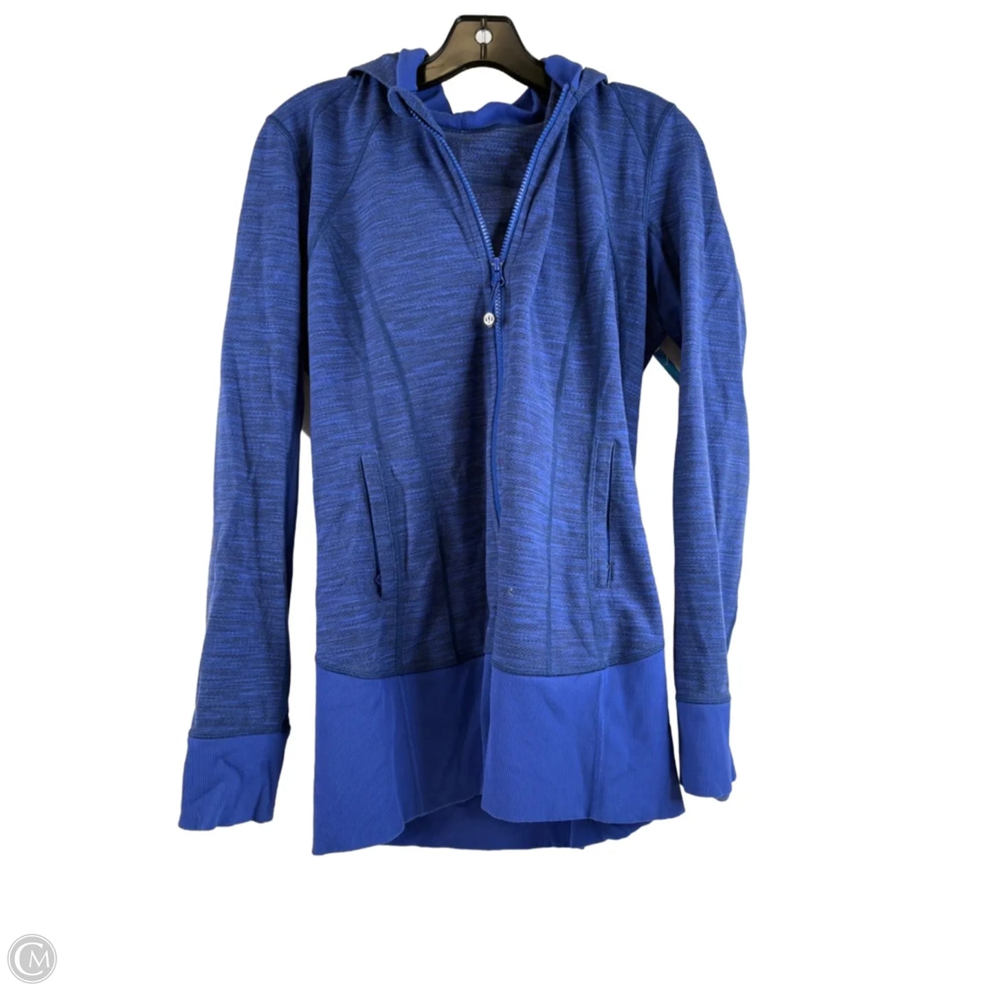 Athletic Jacket By Lululemon In Blue, Size: 10
