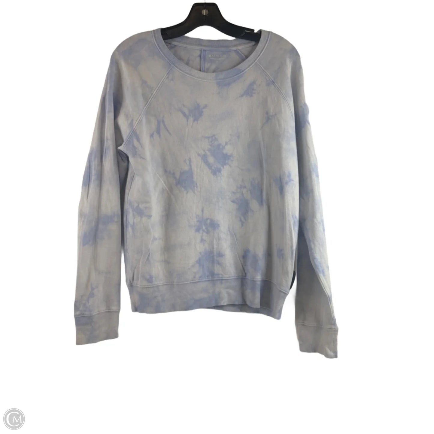 Athletic Top Long Sleeve Crewneck By Athleta In Purple & White, Size: S