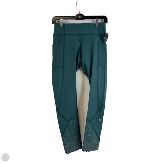 Athletic Leggings By Lululemon In Green, Size: 6