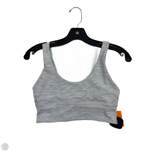 Athletic Bra By Lululemon In Grey & White, Size: 6