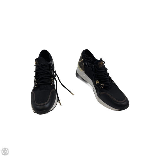 Shoes Sneakers By Michael By Michael Kors In Black & Gold, Size: 9.5