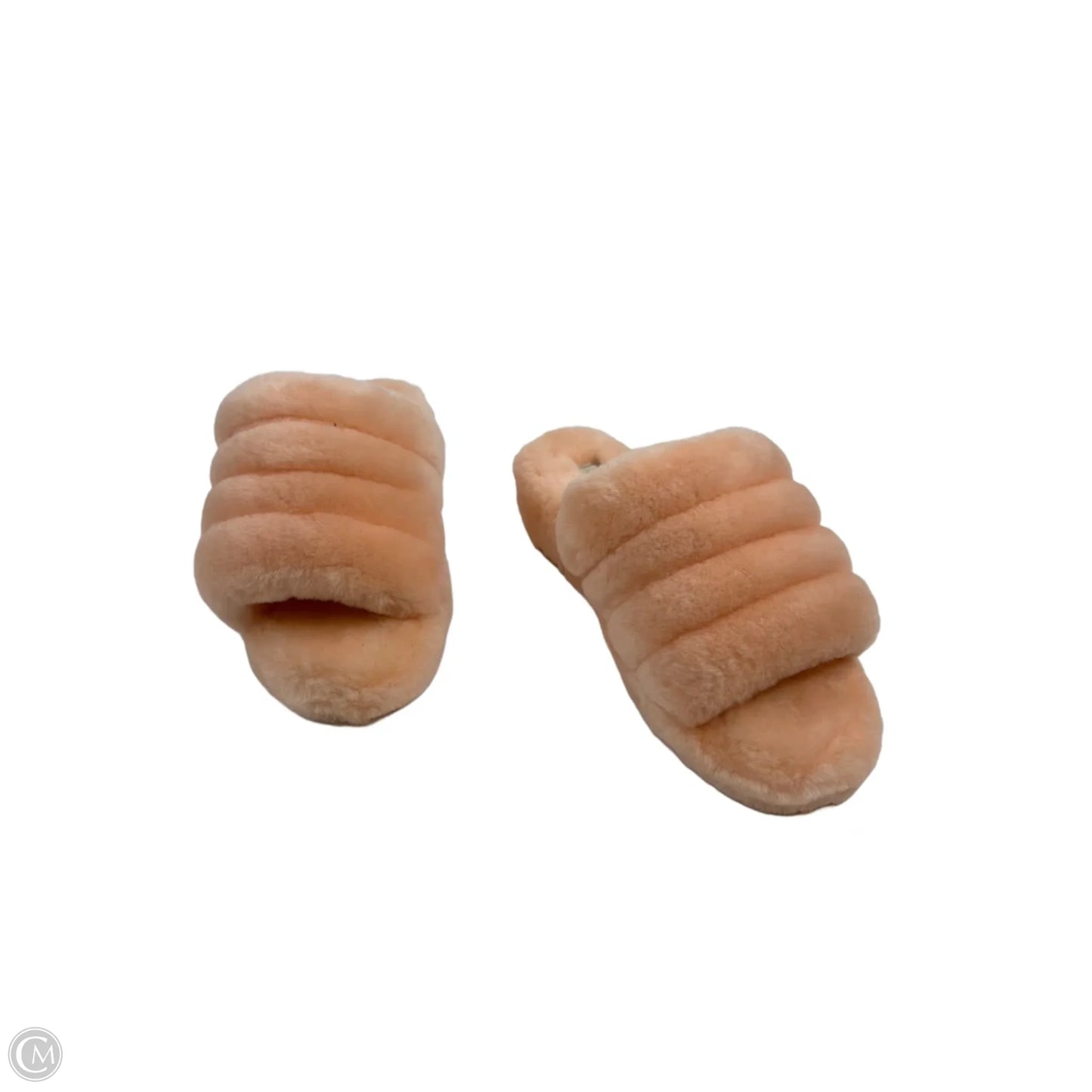 Slippers Designer By Ugg In Peach, Size: 9