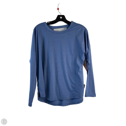 Athletic Top Long Sleeve Crewneck By All In Motion In Blue, Size: S