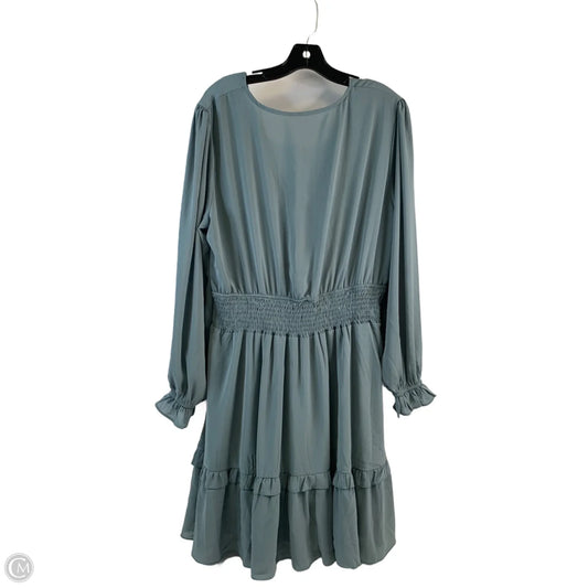 Dress Casual Midi By Clothes Mentor In Teal, Size: 2x
