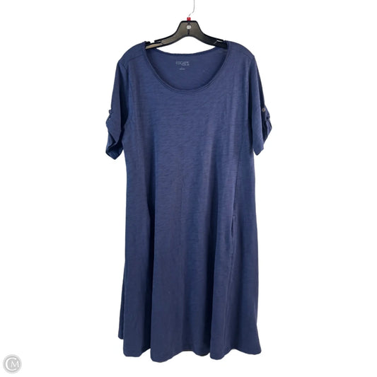 Dress Casual Midi By Clothes Mentor In Purple, Size: L