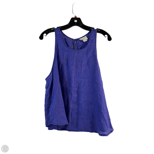 Top Sleeveless By Maeve In Purple, Size: L