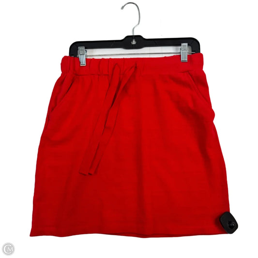 Skirt Mini & Short By Loft In Red, Size: 4