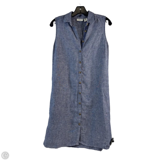 Dress Casual Midi By Adrienne Vittadini In Blue, Size: Xs
