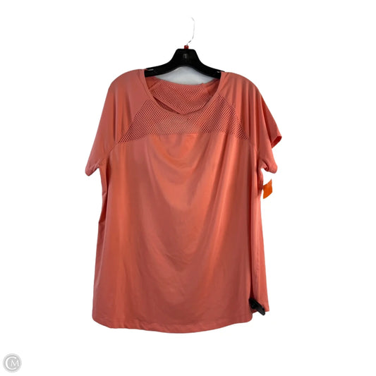 Athletic Top Short Sleeve By Livi Active In Coral, Size: Xl