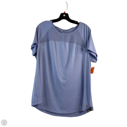 Athletic Top Short Sleeve By Livi Active In Purple, Size: Xl