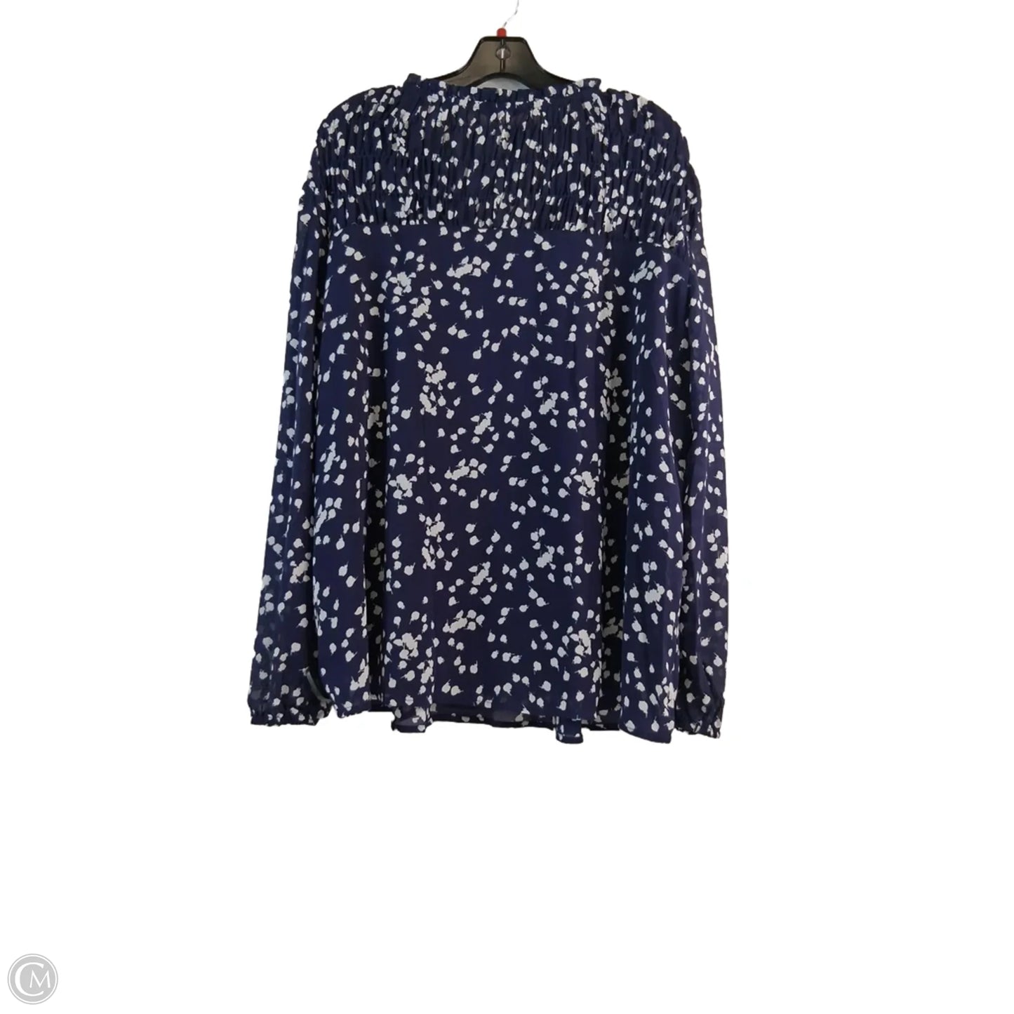 Top Long Sleeve By Dokotoo In Purple & White, Size: 2x