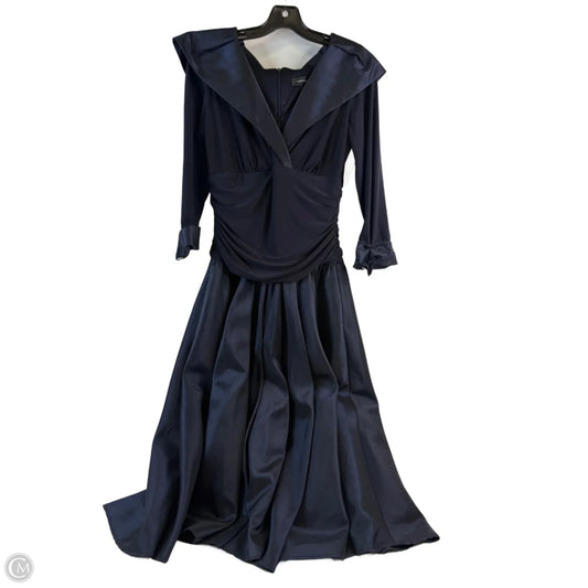 Dress Party Long By R And M Richards In Navy, Size: S