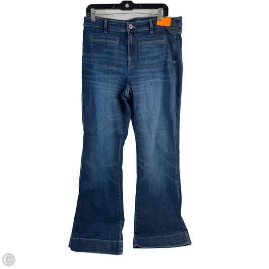 Jeans Flared By J. Jill In Blue Denim, Size: 12