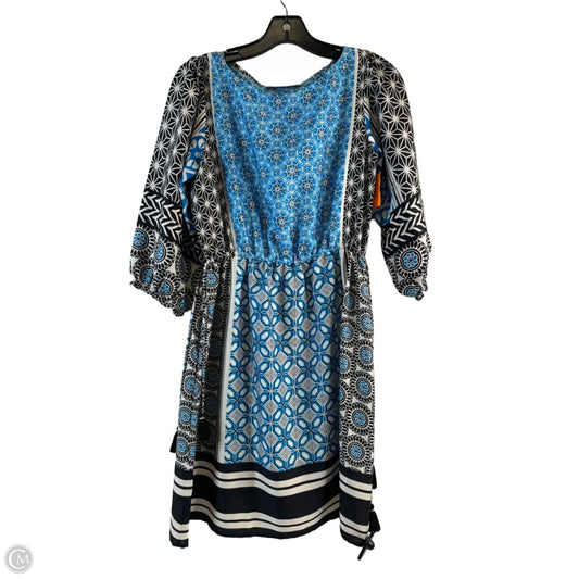 Dress Casual Midi By Loft In Blue & White, Size: Xsp