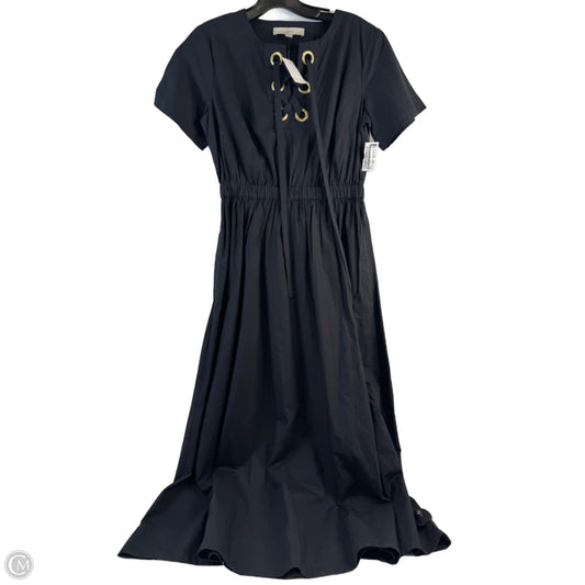 Dress Casual Maxi By Loft In Black & Gold, Size: Xs