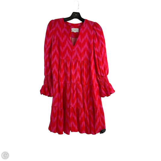 Dress Casual Midi By Pomander Place In Pink & Red, Size: Xs