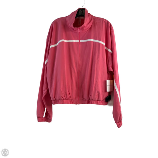 Athletic Jacket By Beyond Yoga In Pink, Size: L