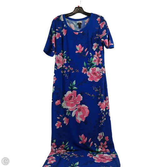 Dress Casual Maxi By Gilli In Blue & Pink, Size: S