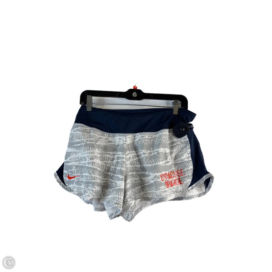 Athletic Shorts By Nike Apparel In Blue & Grey, Size: Xl