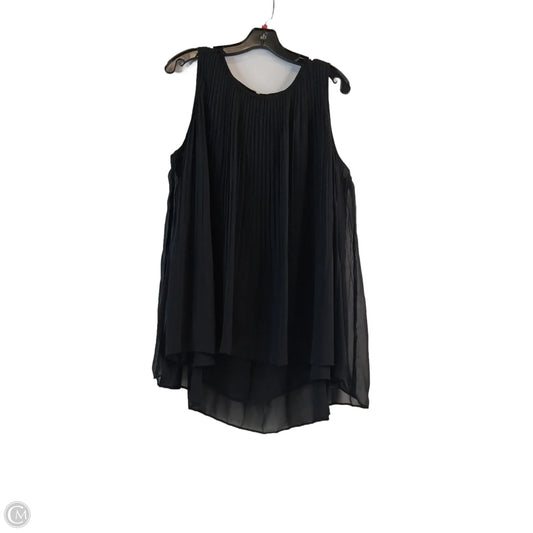 Top Sleeveless By Apt 9 In Black, Size: 1x