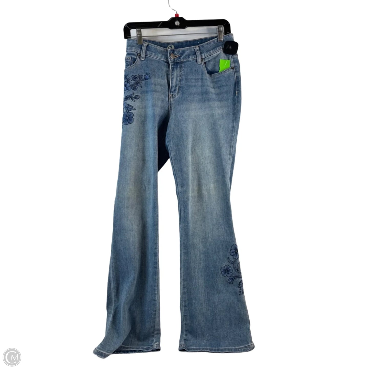 Jeans Boot Cut By W62 In Blue Denim, Size: 8