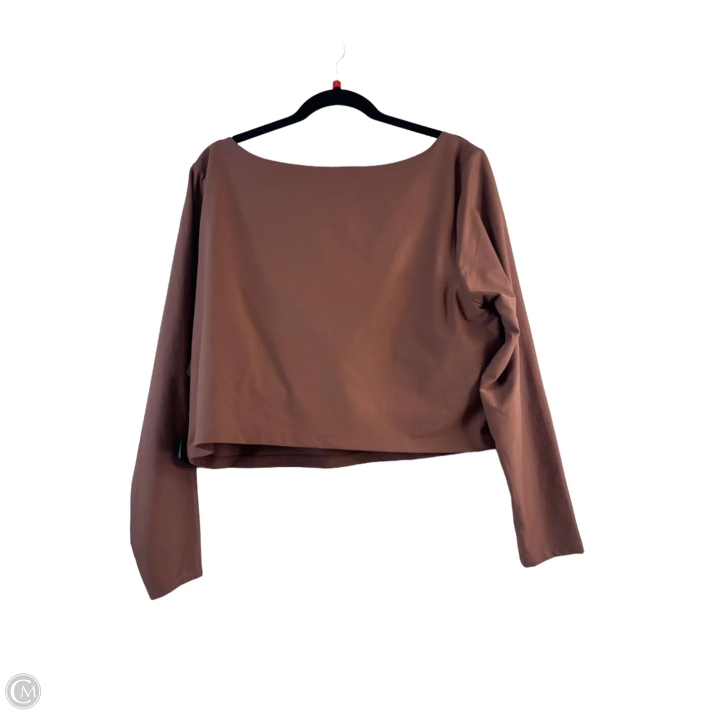 Athletic Top Long Sleeve Crewneck By Old Navy In Brown, Size: 3x