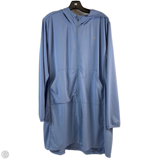 Athletic Jacket By Clothes Mentor In Blue, Size: Xxl