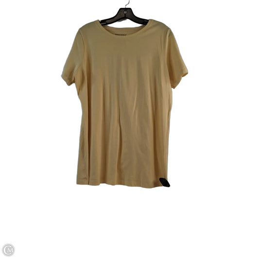 Top Short Sleeve By Woman Within In Yellow, Size: Xl