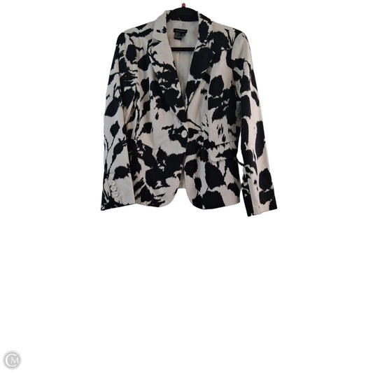 Blazer Designer By Sandro In Black & White, Size: M