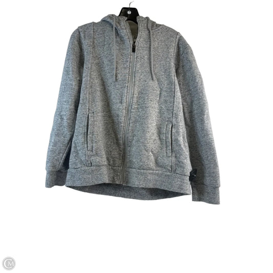 Athletic Sweatshirt Hoodie By Clothes Mentor In Grey, Size: L