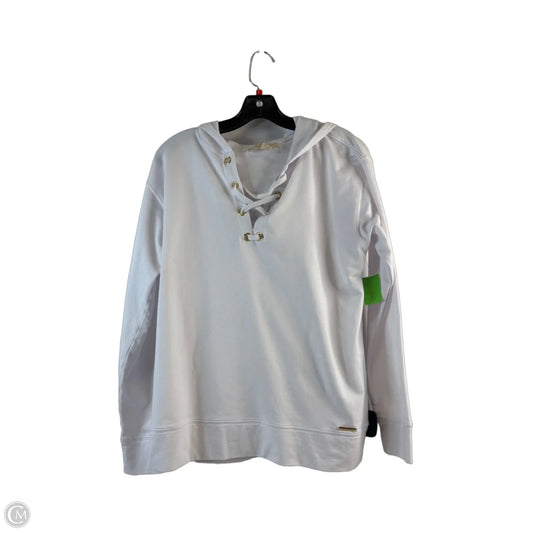 Top Long Sleeve By Michael By Michael Kors In White, Size: M
