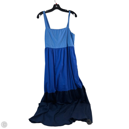 Dress Casual Maxi By Loft In Blue, Size: M