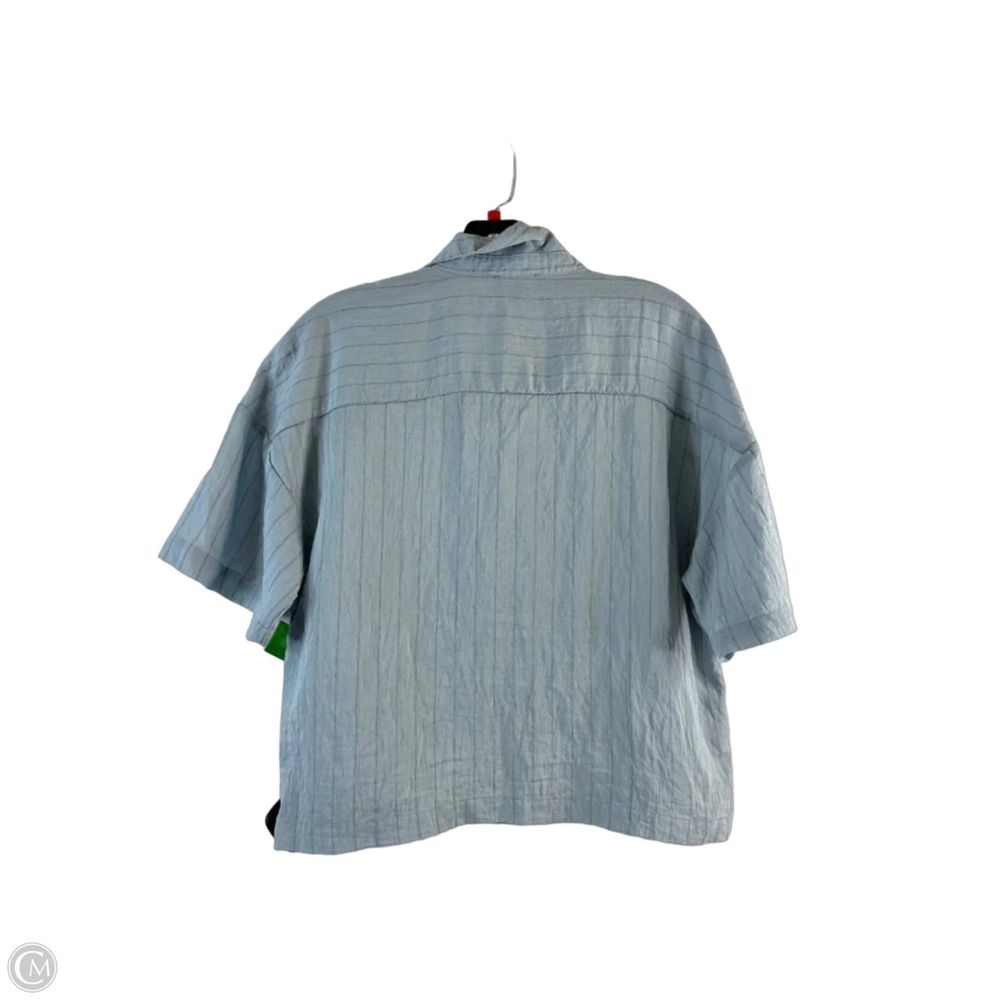 Top Short Sleeve By Modern Works In Blue, Size: S