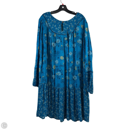Dress Casual Midi By Sonoma In Blue, Size: 1x