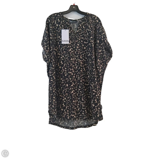 Top Short Sleeve By Clothes Mentor In Leopard Print, Size: 1x